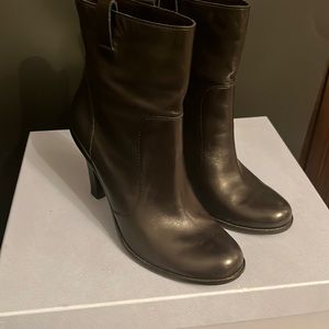 Cole Haan Ankle Black Leather Kendal Pull on Boot.